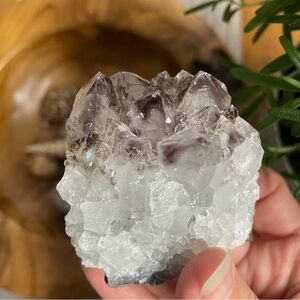 Amethyst Crystal Cluster with inclusions
